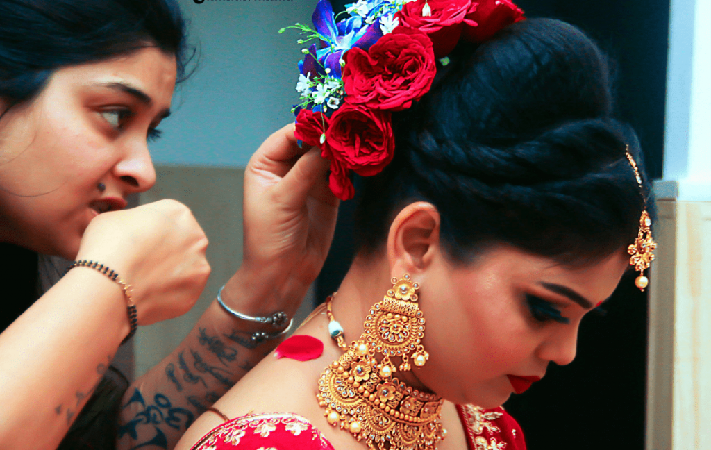 Bridal Makeup Done by Meribindiya Team