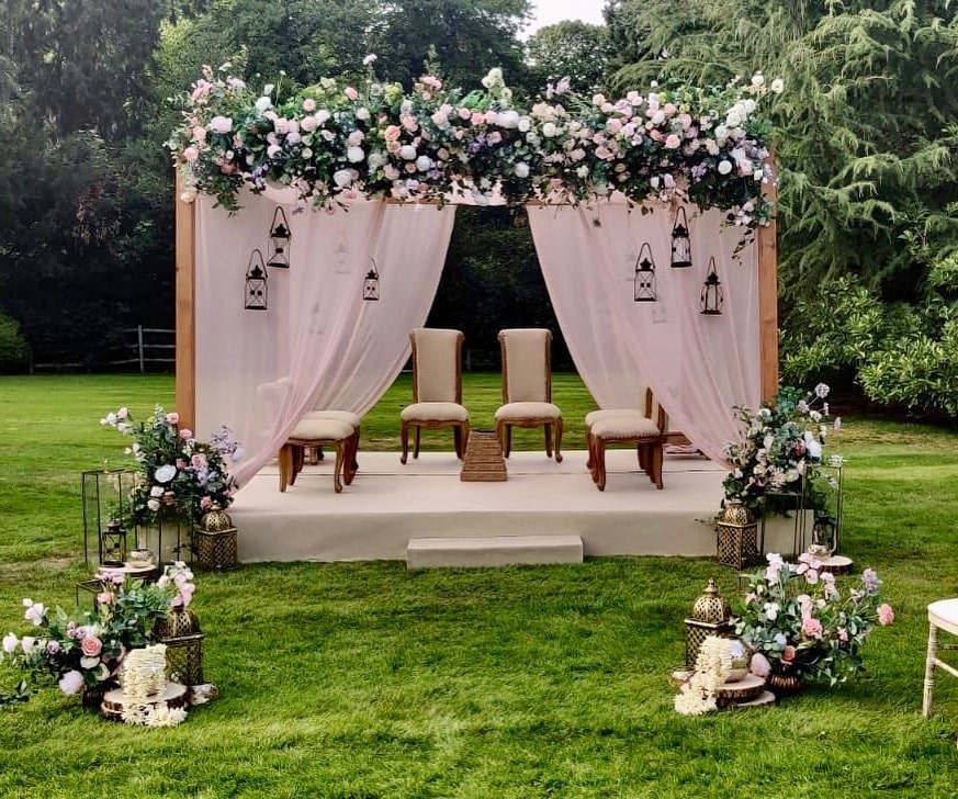 Garden themed mandap