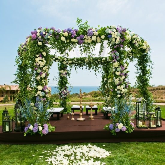Lush greenery mandap